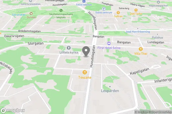 Akleja Blomsterhandel - Solna karta