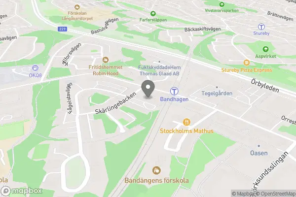 Bandhagens blommor - Bandhagen karta