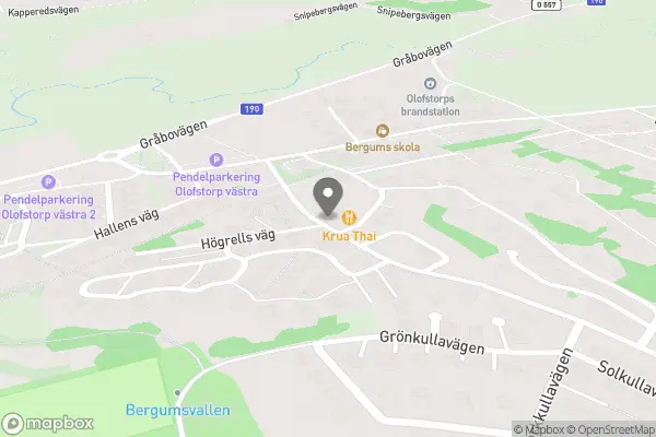 Bergums Handelsträdgård - Olofstorp karta