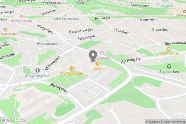 Blomsteraffären - Lidingö karta