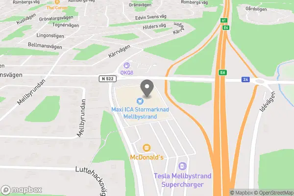 Blomsterdesign Mellby Center - Mellbystrand karta