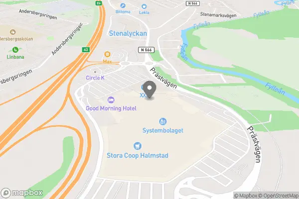 Blomsterlandet Halmstad - Halmstad karta