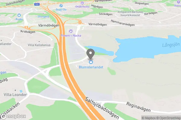 Blomsterlandet Nacka - Nacka karta