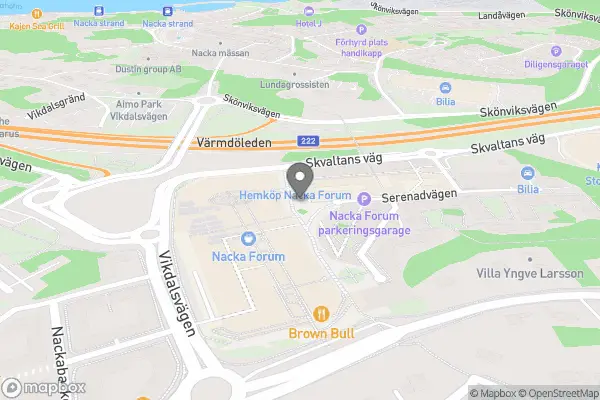 Blomsterpassagen - Nacka karta