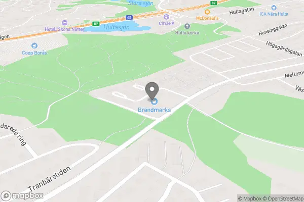 Brändmarks Blommor - Borås karta