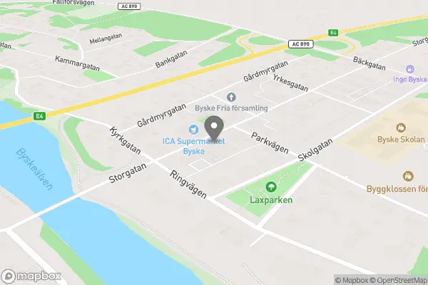 Coop - Byske kyrkstad karta