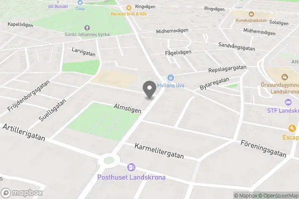 Florist Galleriet Landskrona - Landskrona karta