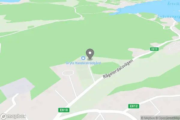 Gryts Handelsträdgård - Gryt karta