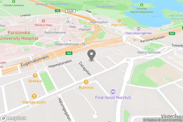 Haga Flower Bar - Stockholm karta