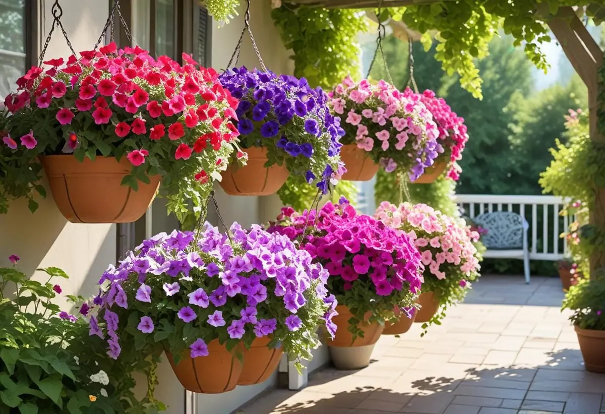 Hängpetunia – en färgsprakande sommarfavorit! illustration