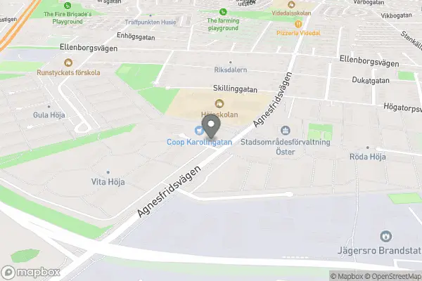 Höja blomman - Malmö karta
