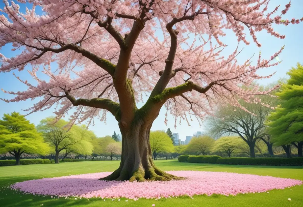 Upptäck japanskt körsbärsträd – en blomstrande skönhet! illustration