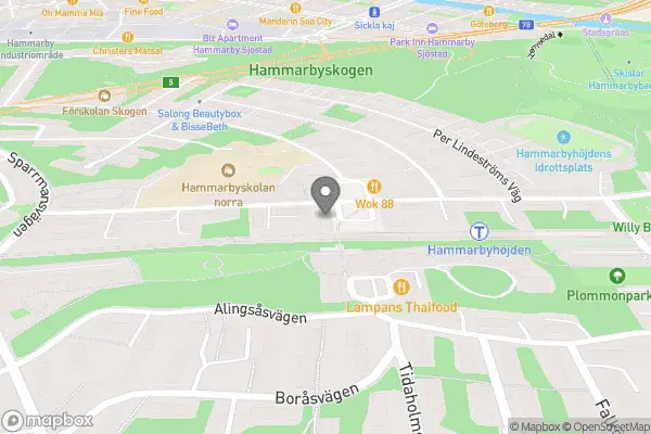Kristines blommor i Hammarby - Johanneshov karta