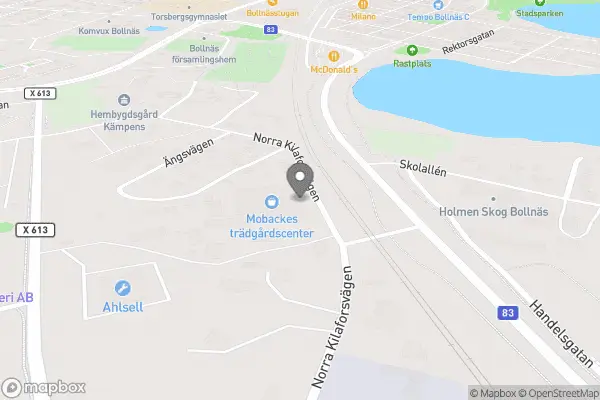 Mobackes Trädgårdscenter - Bollnäs karta