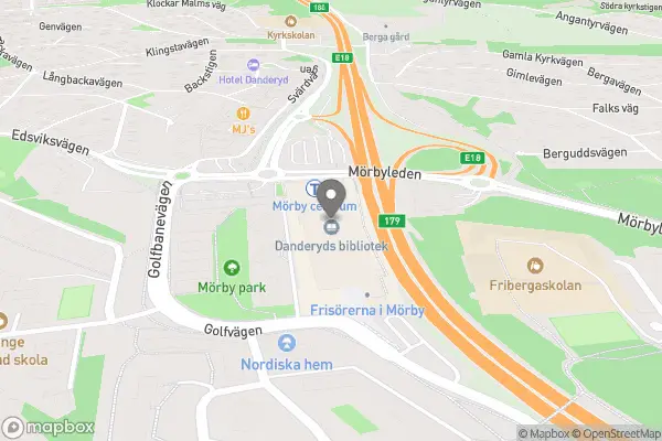 Mörby Blomsterhanden - Danderyd karta