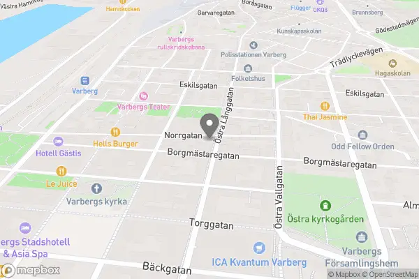 Norrgatans Blommor & Interiör AB - Varberg karta