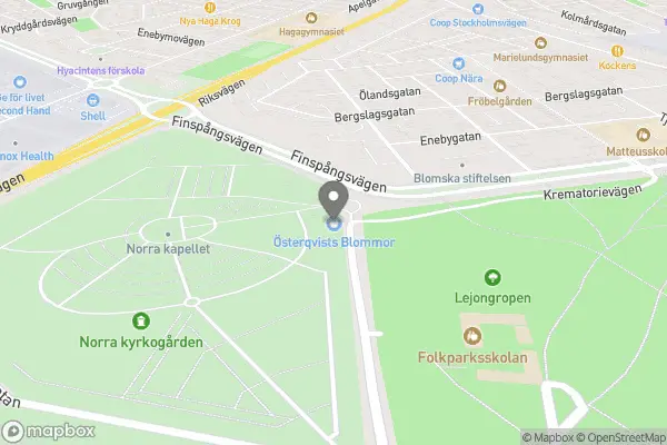 Österqvists Blommor Eftr - Norrköping karta