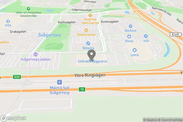 Plantagen - Malmö karta