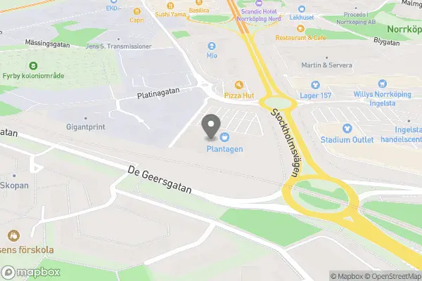 Plantagen - Norrköping karta