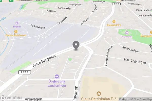 Sandbergs Handelsträdgård - Örebro karta