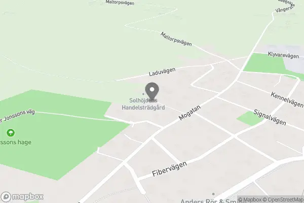 Solhöjdens Handelsträdgård HB - Läckeby karta