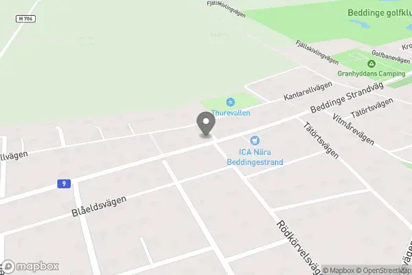 Strandblomman - Beddingestrand karta