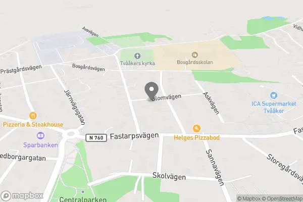Två Blommor - Tvååker karta